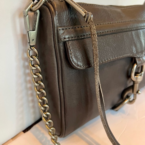 Rebecca Minkoff MAC leather crossbody gray - Picture 4 of 8